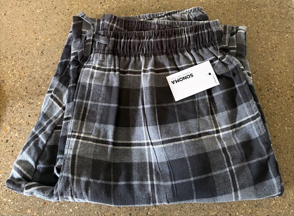NWT Men's Sonoma Flannel Sleep Pant Size 1XB Lounge Pants